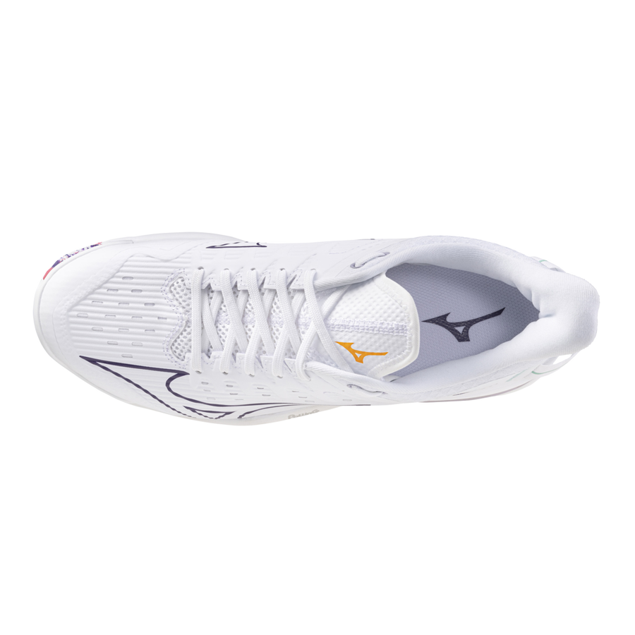 Mizuno WAVE LEOPARDUS White/VioletIndigo/CamelliaRos